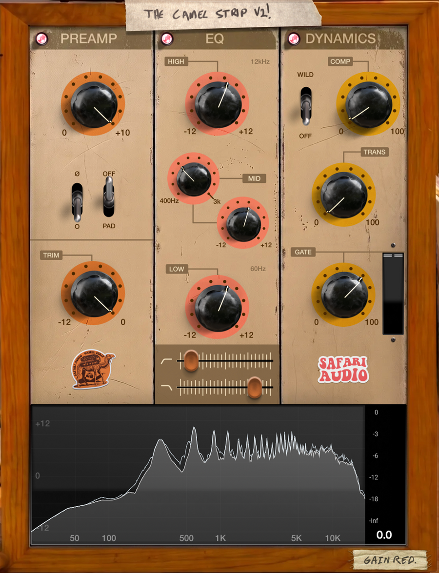 Safari Audio Camel Strip V2 操作介面