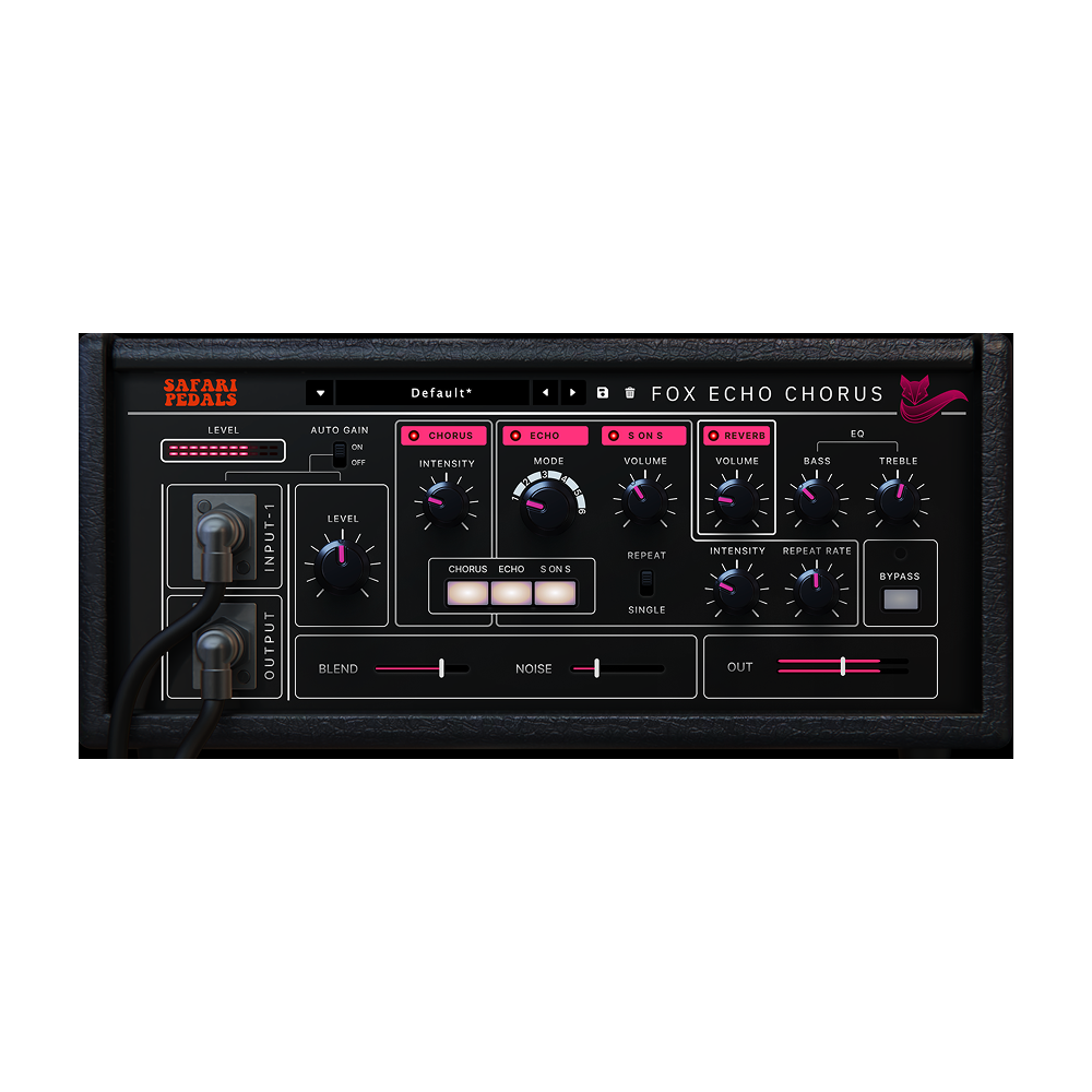 Fox Echo Chorus - Classic tape echo with a vintage vibe