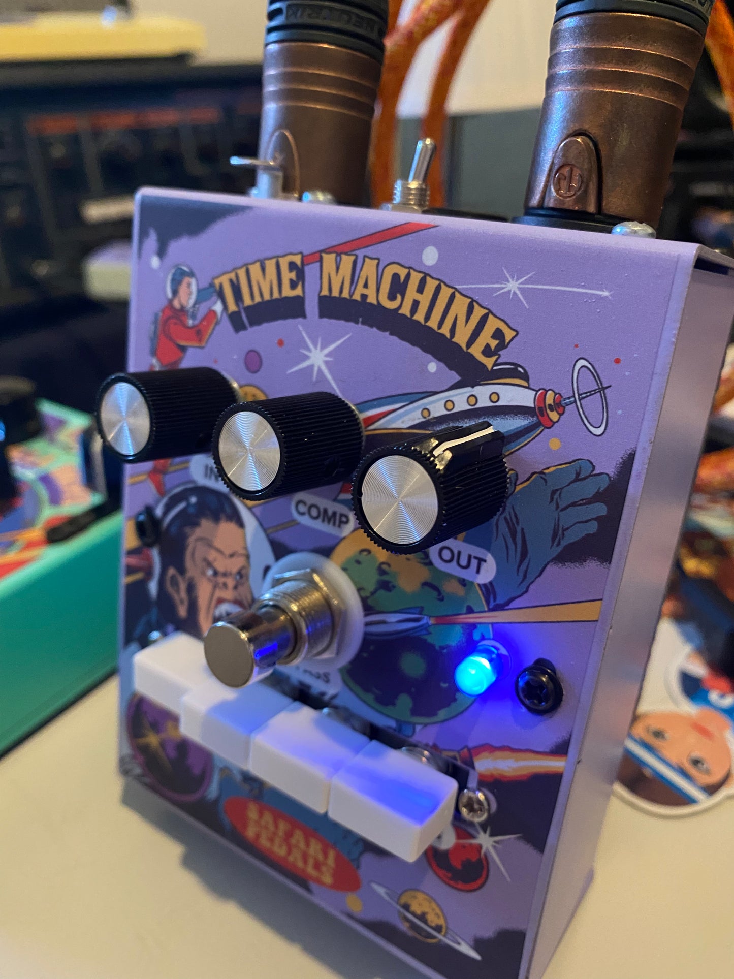Time Machine hardware - Mic preamp and overdrive pedal with compression