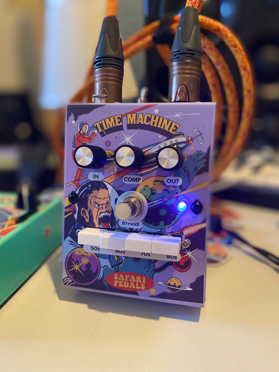 mic pedal Time Machine guitar pedal for mic preamp & compression