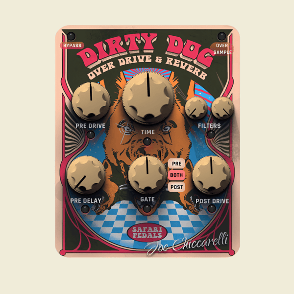 Dirty Dog Reverb - Wild Reverb & Drive w/Joe Chiccarelli - Safari Pedals