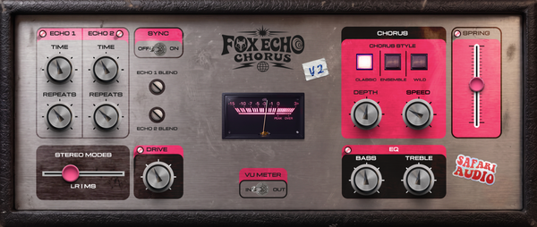 Fox Echo Chorus - Classic tape echo with a vintage vibe